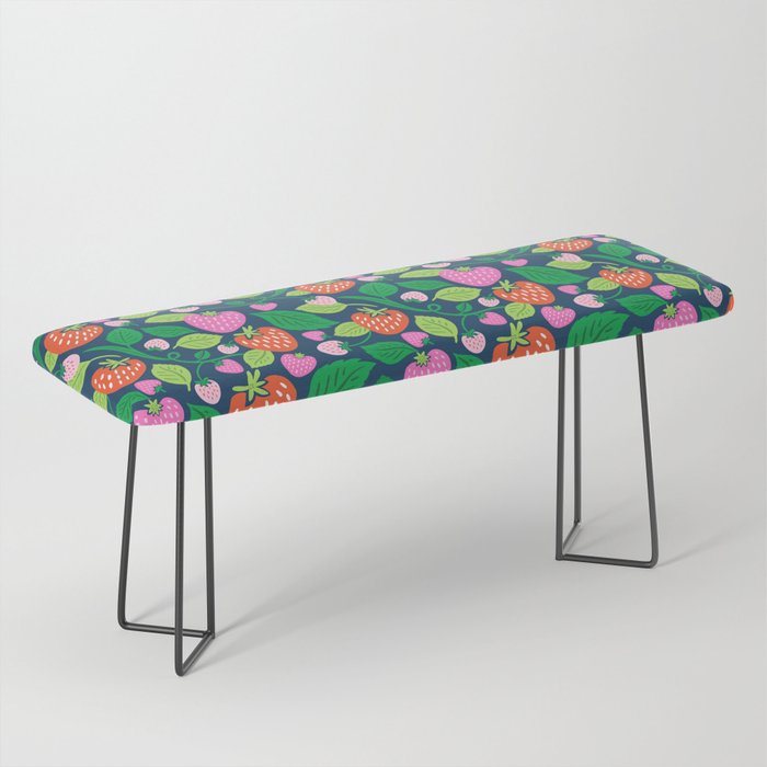 Strawberry Fields - Pink and Blue Bench Gallery Image 1