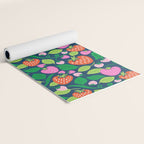 Strawberry Fields - Pink and Blue Yoga Mat Gallery Image 2