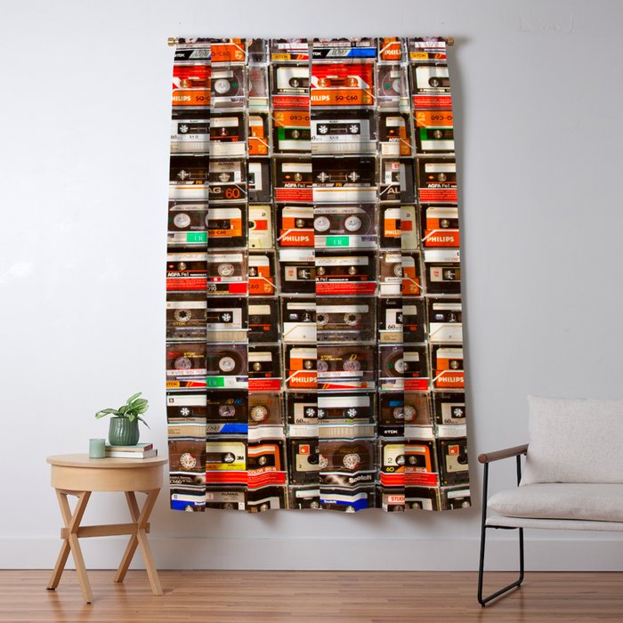 Something Nostalgic V - Music - Global Language #decor #society6 #buyart Window Curtain Gallery Image 5
