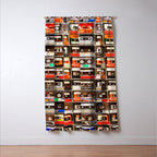 Something Nostalgic V - Music - Global Language #decor #society6 #buyart Window Curtain Gallery Image 3