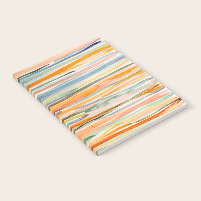 Loose Watercolor Lines 2 - abstract yellow painting Notebook Gallery Image 2