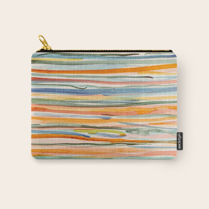 Loose Watercolor Lines 2 - abstract yellow painting Carry All Pouch Gallery Image 1