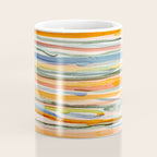 Loose Watercolor Lines 2 - abstract yellow painting Coffee Mug Gallery Image 4
