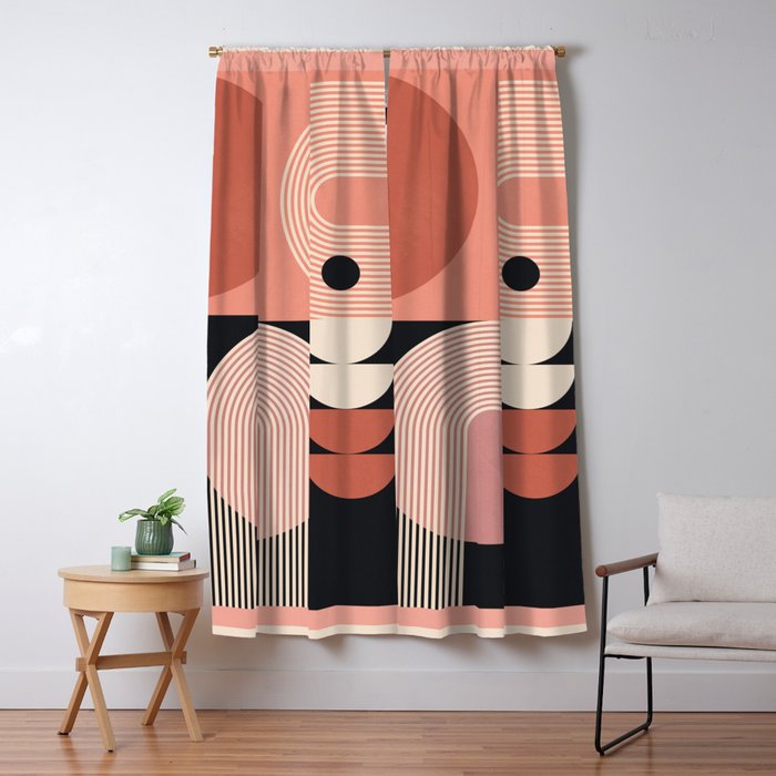 Abstract Geometric Shapes 209 Window Curtain Gallery Image 5