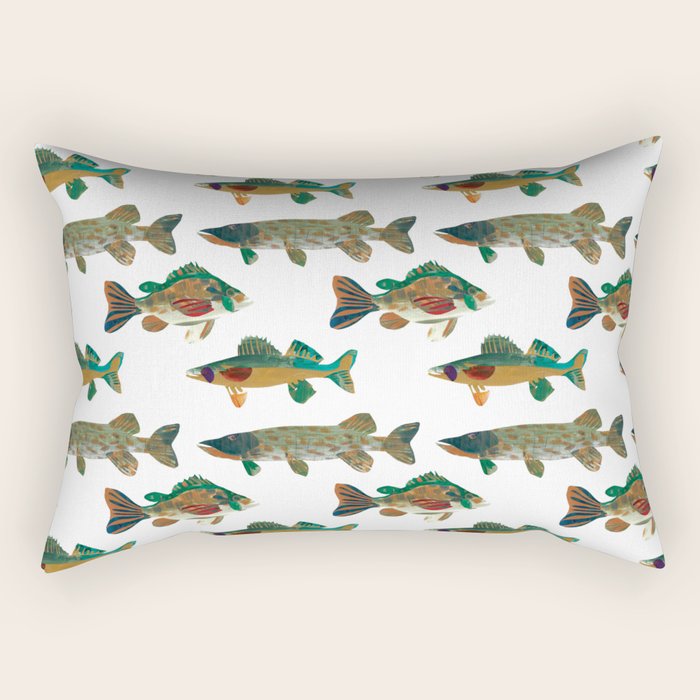 Freshwater Favorites Rectangular Pillow Gallery Image 1