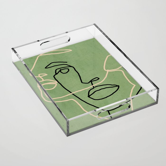 Abstract Face 6/4 Acrylic Tray Gallery Image 1