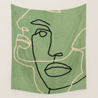 Abstract Face 6/4 Wall Tapestry Gallery Image 4