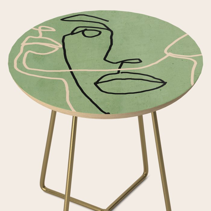 Abstract Face 6/4 Side Table Gallery Image 2