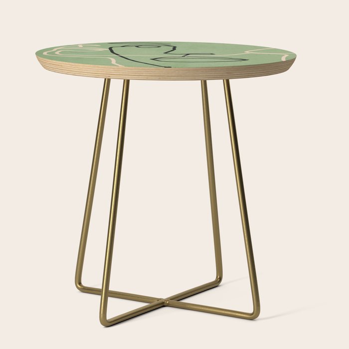 Abstract Face 6/4 Side Table Gallery Image 1