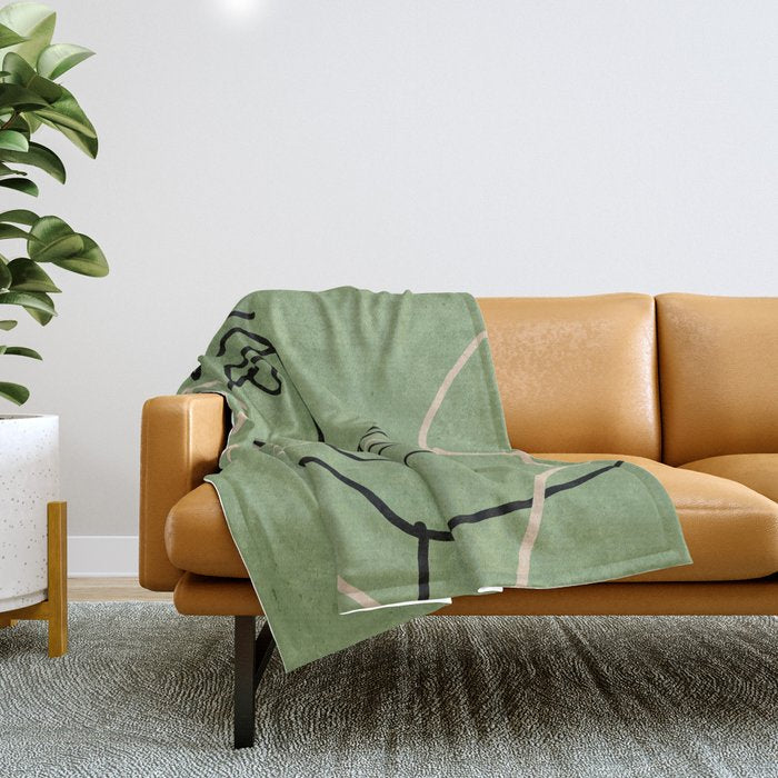 Abstract Face 6/4 Throw Blanket Gallery Image 1