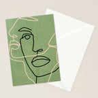 Abstract Face 6/4 Stationery Card Gallery Image 2
