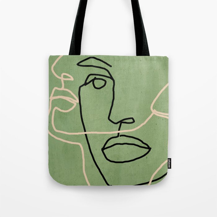 Abstract Face 6/4 Tote Bag Gallery Image 1