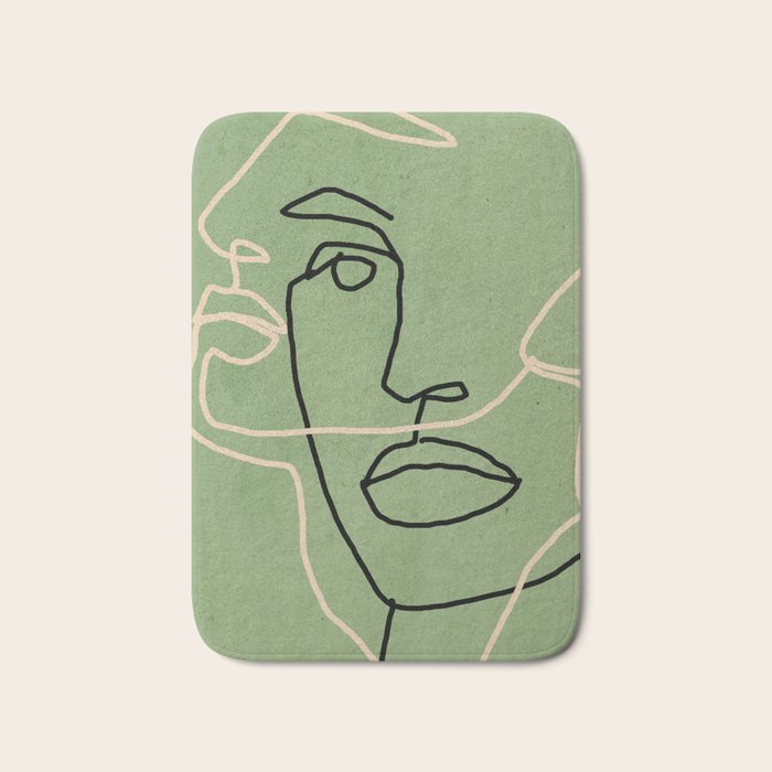 Abstract Face 6/4 Bath Mat Gallery Image 1