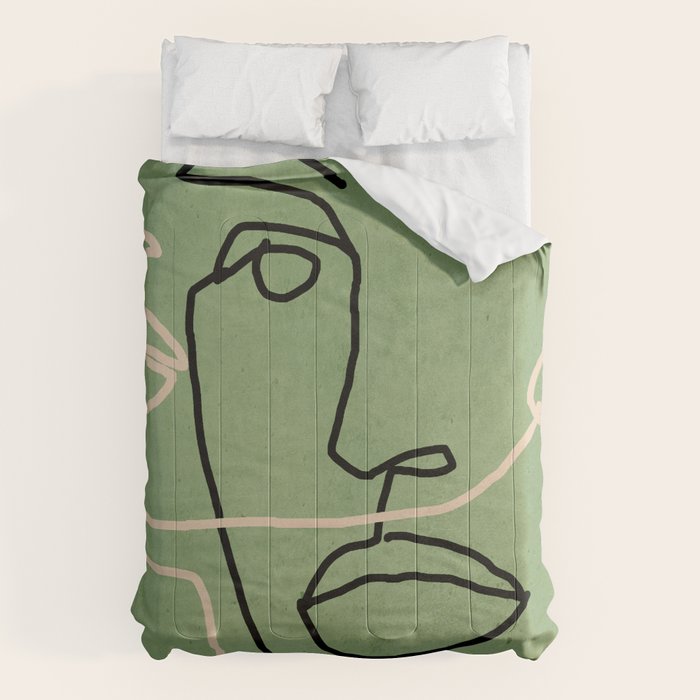 Abstract Face 6/4 Comforter Gallery Image 1