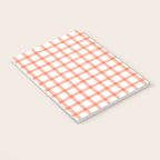 Red geometric plaid gingham pattern Notebook Gallery Image 3