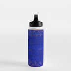-A5- Royal Calm Blue Bohemian Moroccan Artwork. Water Bottle Gallery Image 3