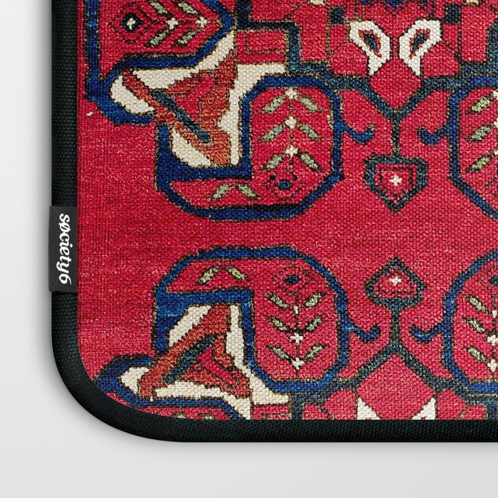 Afshar  Kerman South Persian Rug Laptop Sleeve Gallery Image 3