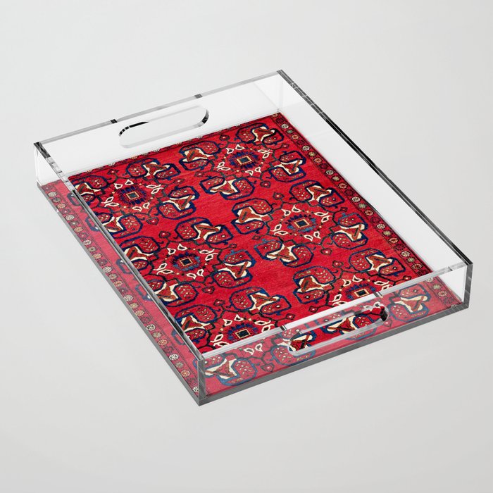 Afshar  Kerman South Persian Rug Acrylic Tray Gallery Image 1