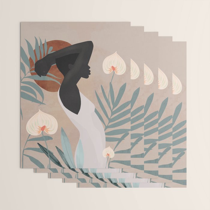 Tropical Girl 4 Wrapping Paper Gallery Image 3