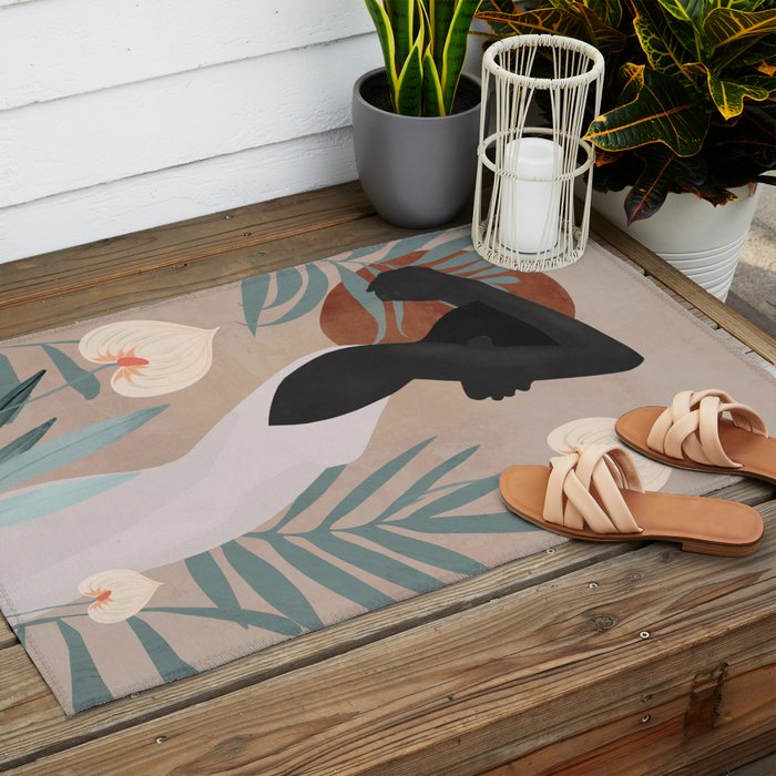 Tropical Girl 4 Outdoor Rug Gallery Image 2