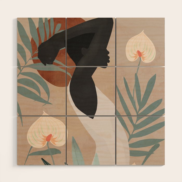 Tropical Girl 4 Wood Wall Art Gallery Image 1