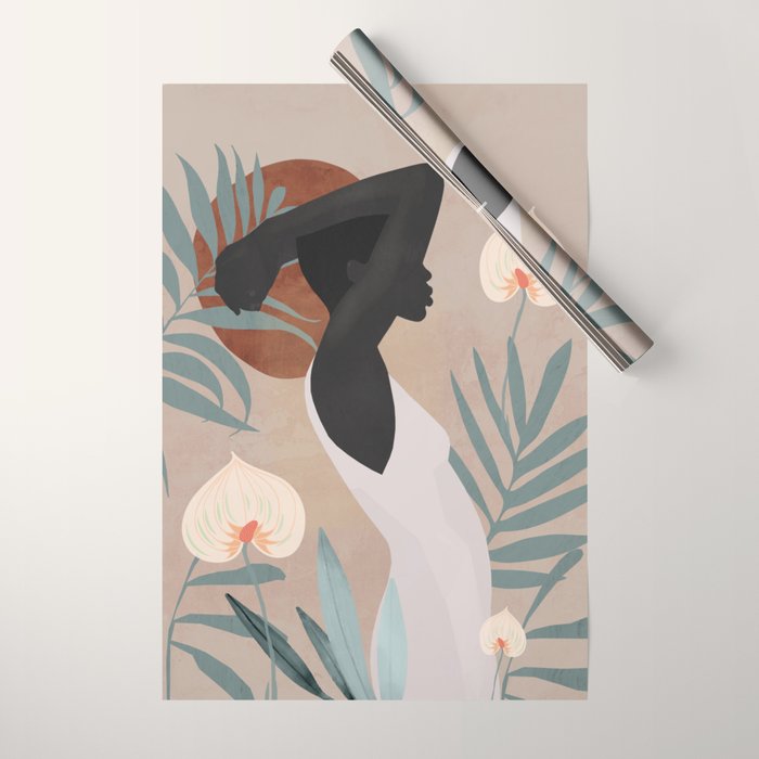 Tropical Girl 4 Wrapping Paper Gallery Image 1