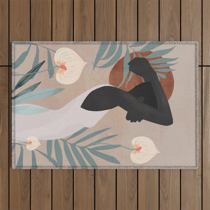 Tropical Girl 4 Outdoor Rug Gallery Image 1