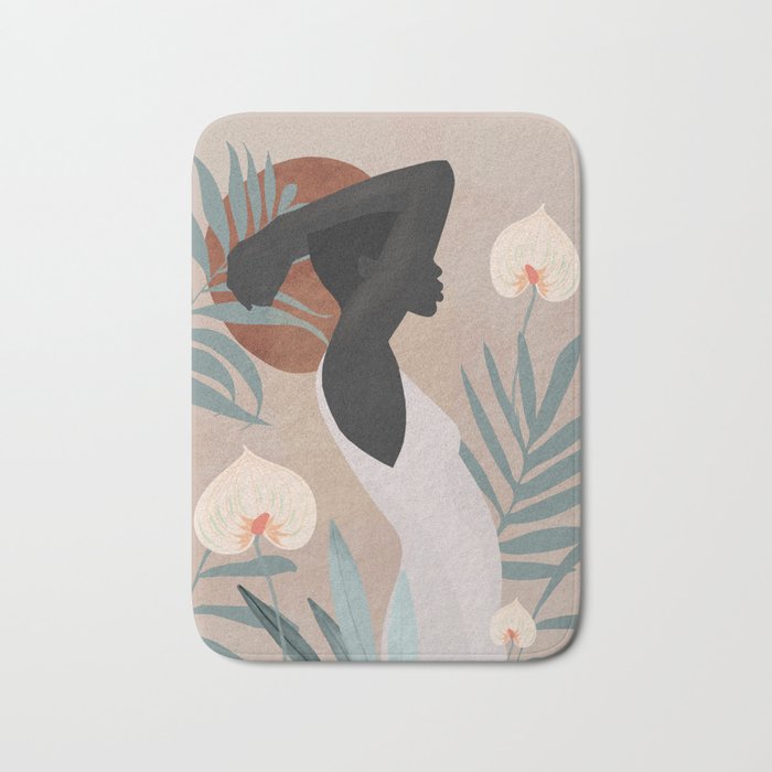 Tropical Girl 4 Bath Mat Gallery Image 1