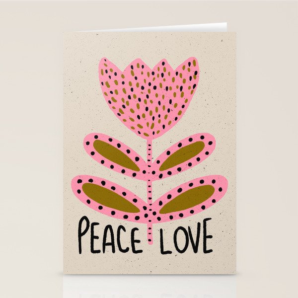 Peace and Love Print  Stationery Card Gallery Image 2