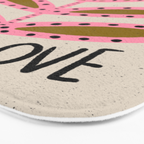 Peace and Love Print  Bath Mat Gallery Image 3