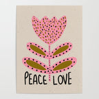 Peace and Love Print  Poster Gallery Image 4