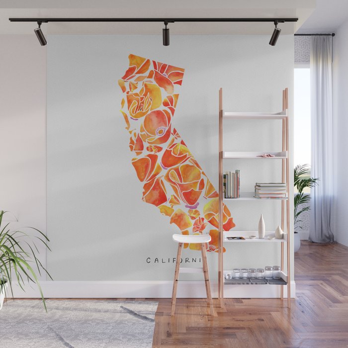 California Poppies Wall Mural Gallery Image 1