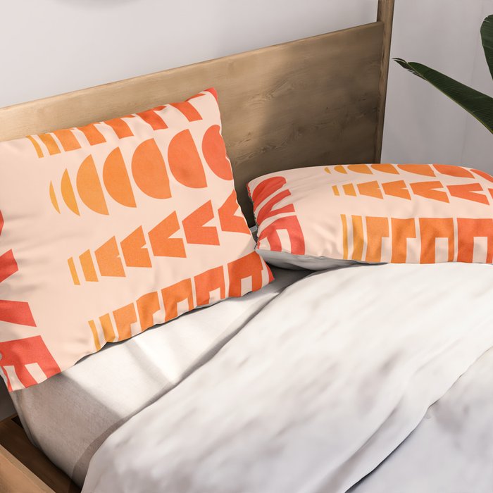 Abstraction_LOVE_SUNSET_Minimalism_001 Pillow Sham Gallery Image 2