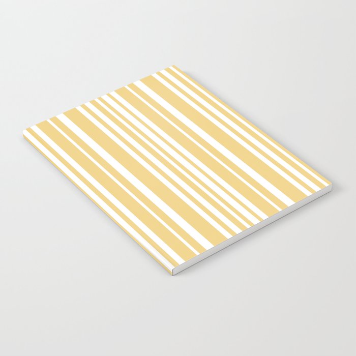 Classic Stripes XLIV - Pastel Yellow Notebook Gallery Image 2