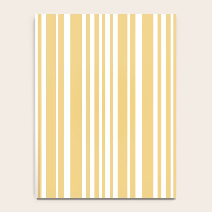 Classic Stripes XLIV - Pastel Yellow Notebook Gallery Image 4