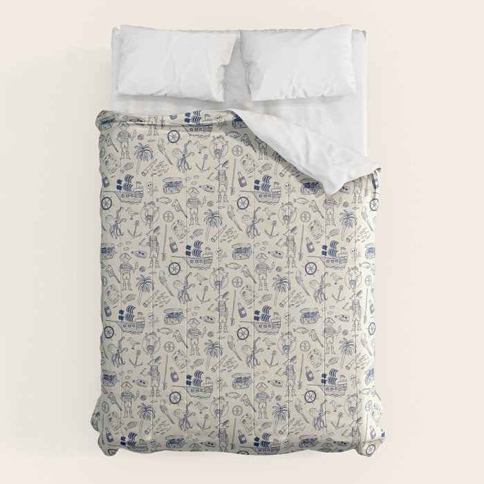 Pirate Play - Cream Comforter Gallery Image 1