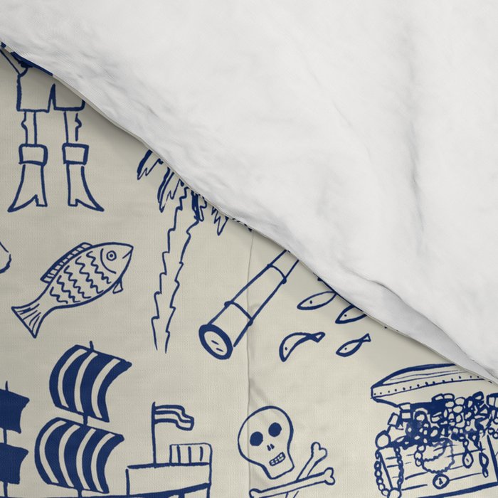 Pirate Play - Cream Comforter Gallery Image 4