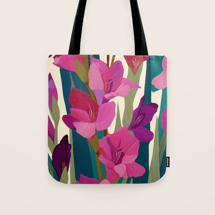 Magenta Garden Tote Bag Gallery Image 1