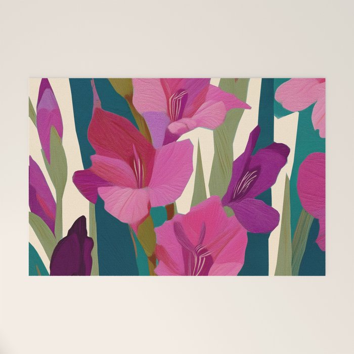 Magenta Garden Welcome Mat Gallery Image 1