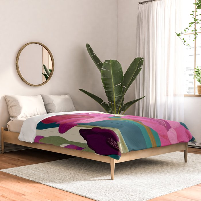 Magenta Garden Comforter Gallery Image 2