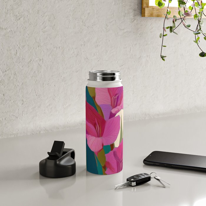 Magenta Garden Water Bottle Gallery Image 4