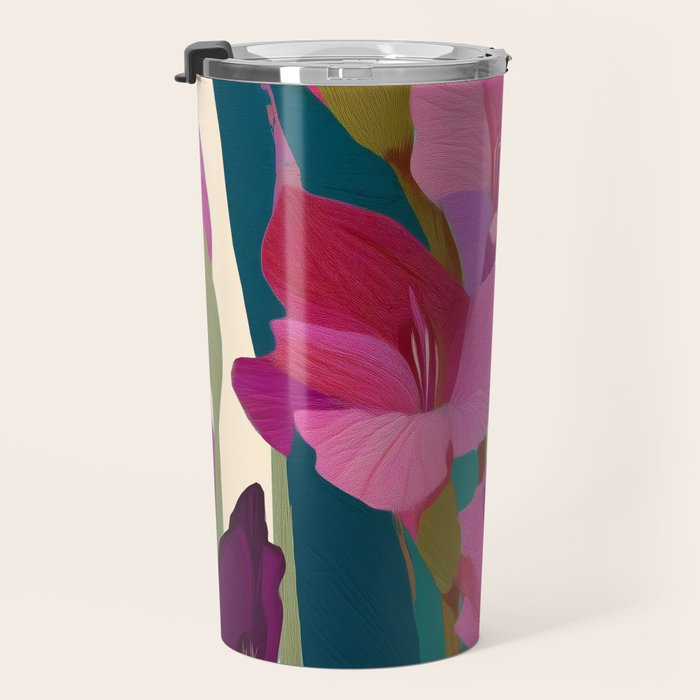 Magenta Garden Travel Mug Gallery Image 3