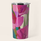 Magenta Garden Travel Mug Gallery Image 1