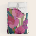 Magenta Garden Duvet Cover Gallery Image 6