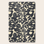 Abstract vintage flower art pattern Cutting Board Gallery Image 1