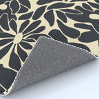 Abstract vintage flower art pattern Rug Gallery Image 4