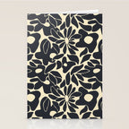 Abstract vintage flower art pattern Stationery Card Gallery Image 2