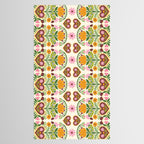 Let your Love Bloom Floral Folk Art Tablecloth Gallery Image 2