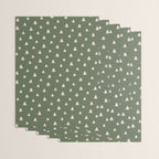 Christmas Tree Pattern Green Wrapping Paper Gallery Image 3