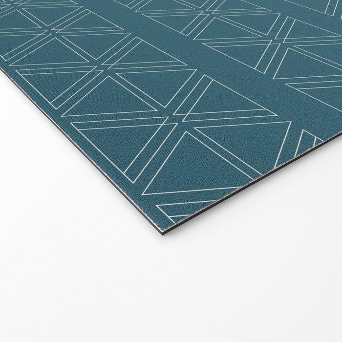 lines geo-teal Welcome Mat Gallery Image 2